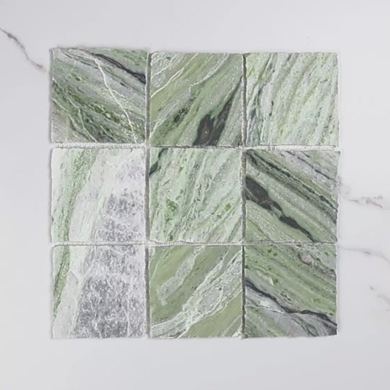 Elementa Cloud Emerald Mosaic 100x100mm tile video
