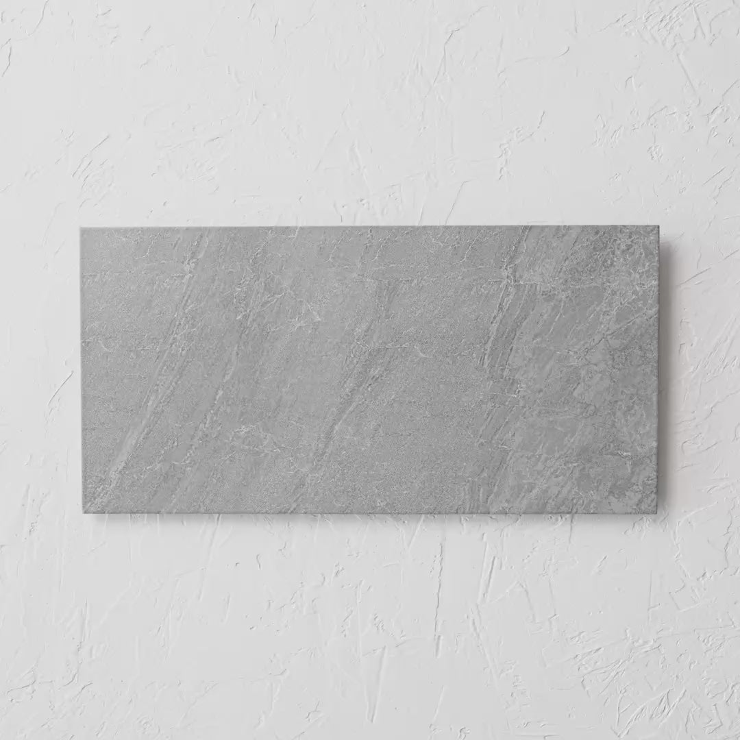 Dolomite Ash 300X600Mm tile shown in hand