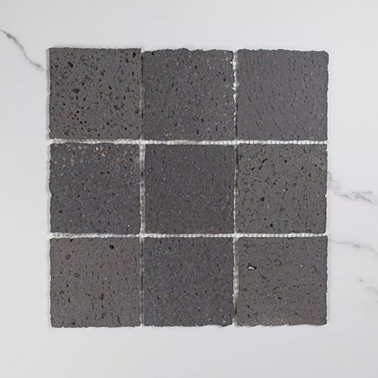Elementa Travertine Black Mosaic 100x100mm tile video