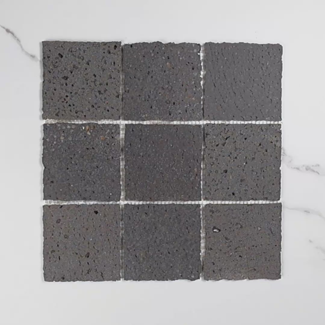 Elementa Travertine Black Mosaic 100x100mm tile video