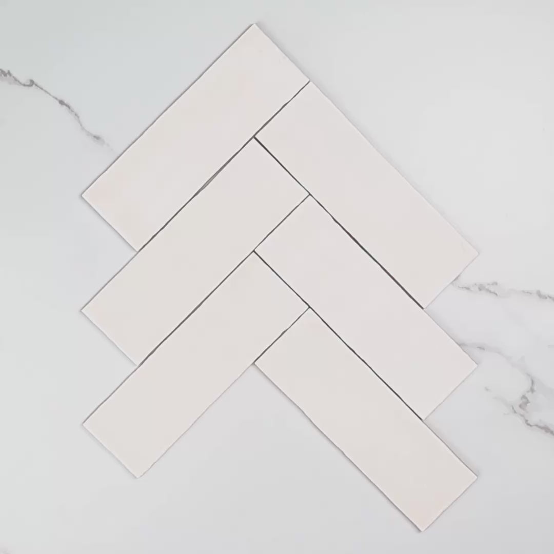 Tabarca Blanco Matt 75x230mm tile video