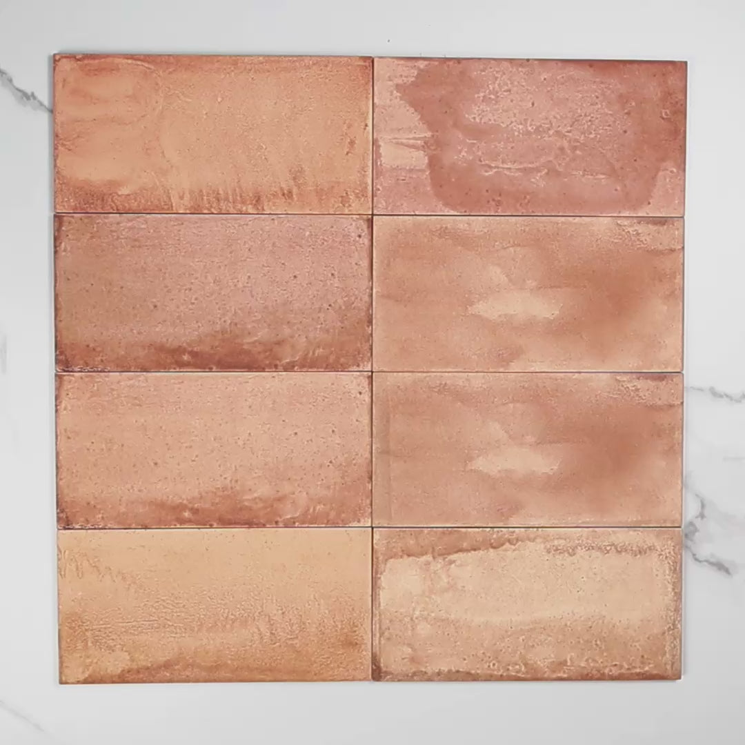 Xabia Salmon Matt 115x231mm tile video