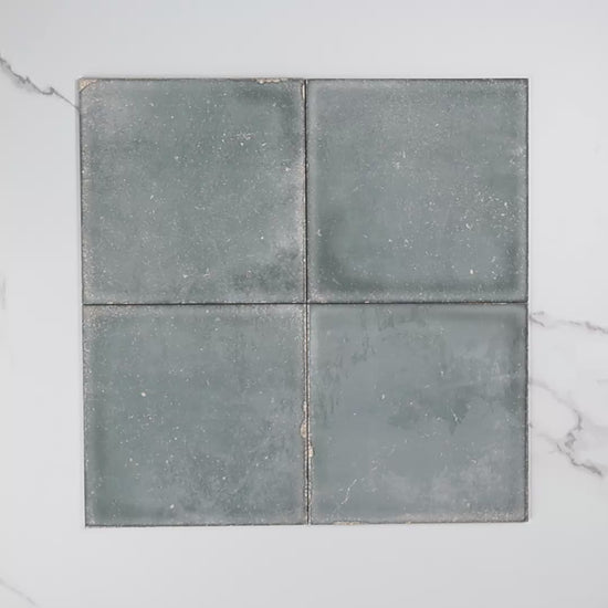 Atlantique Bleu Matt 200x200mm tile video