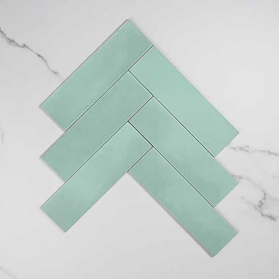 Milano Menta Matt 69x240mm tile video
