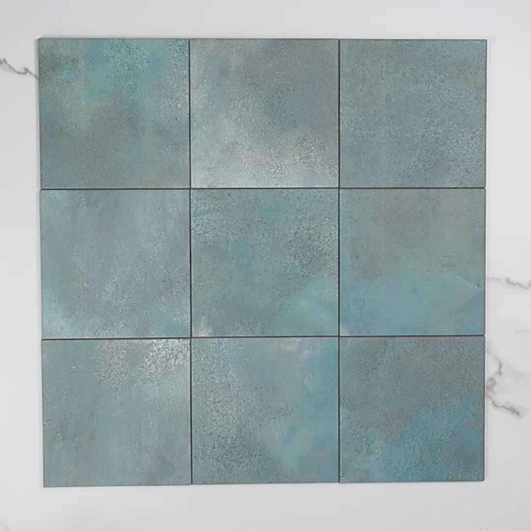 Greenland Teal Anti-Slip 147x147mm tile video