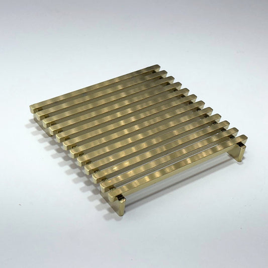 Retro Floor Waste Cover Gold 115x115mm