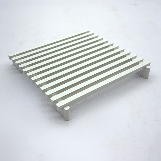 Retro Floor Waste Cover White 115x115mm