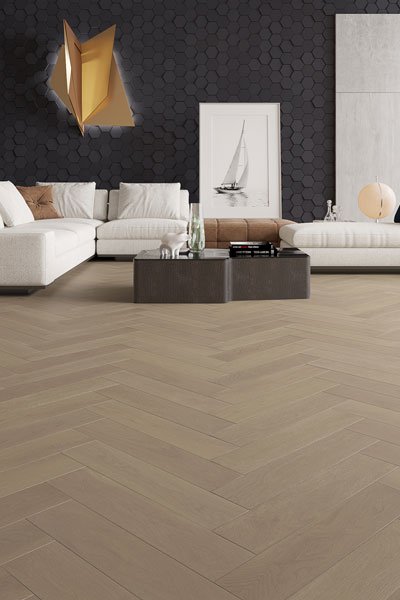Light Malt iDesign Herringbone Flooring 15/3mm