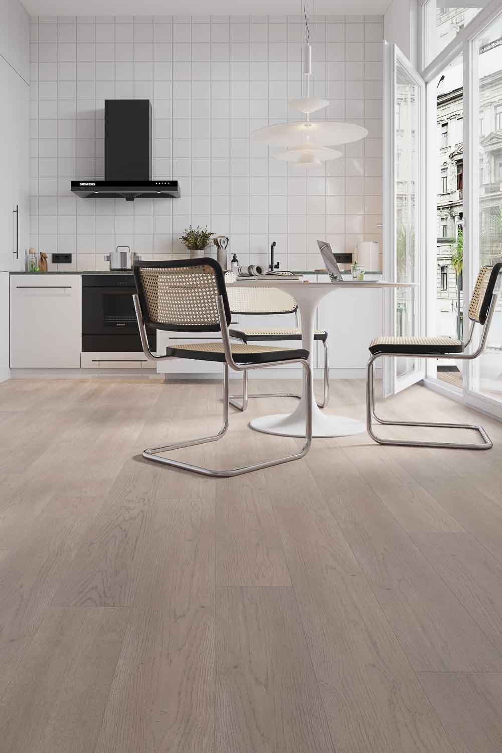Koala Grey Elegant SPC Hybrid 6.5mm Flooring 5+1.5mm