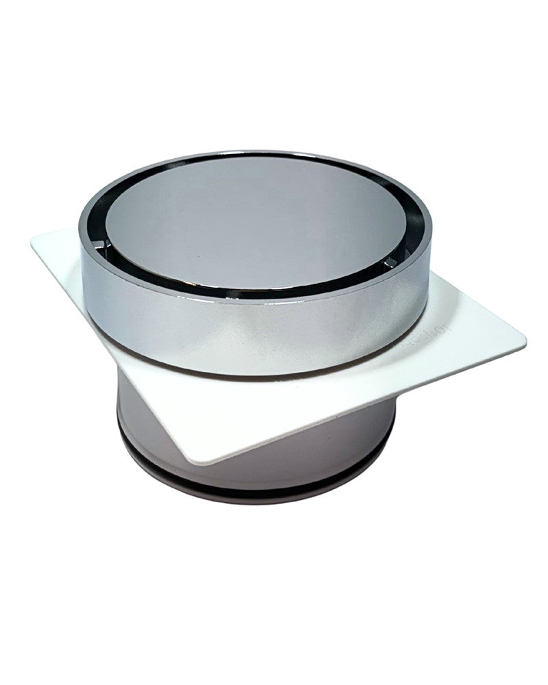 Round Tile Insert Floor Waste with Puddle Flange Chrome 80mm Outlet 120mm