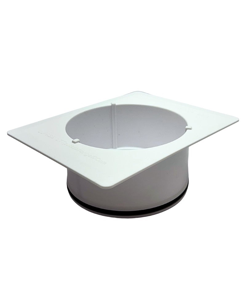 Square Plastic Puddle Flange 100mm