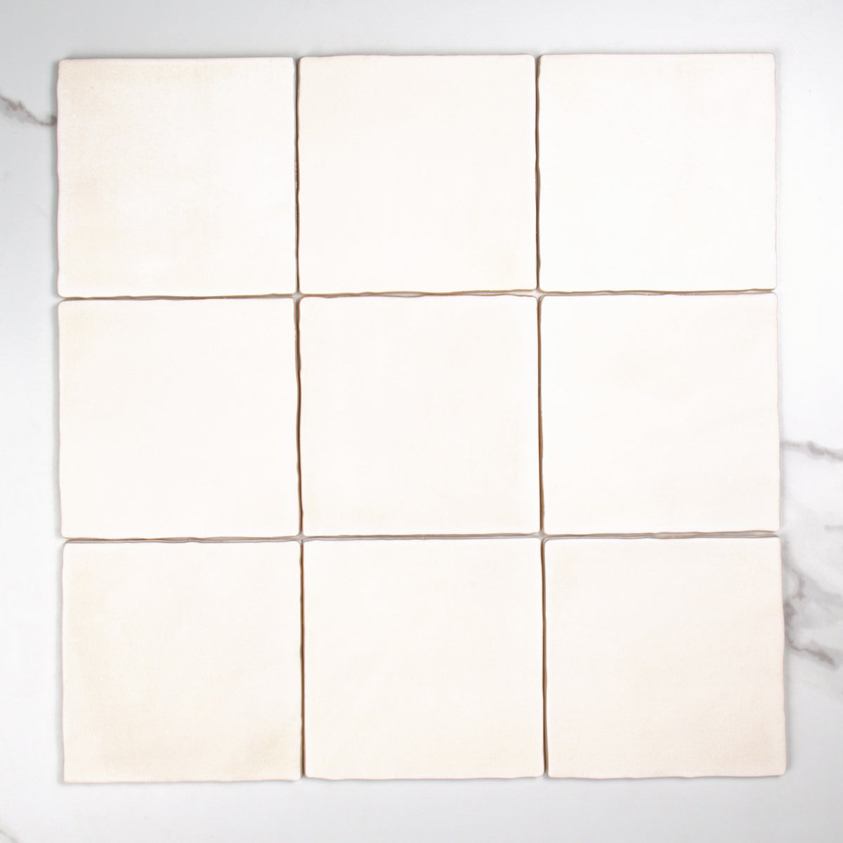 Tabarca Blanco Matt 150x150mm top view
