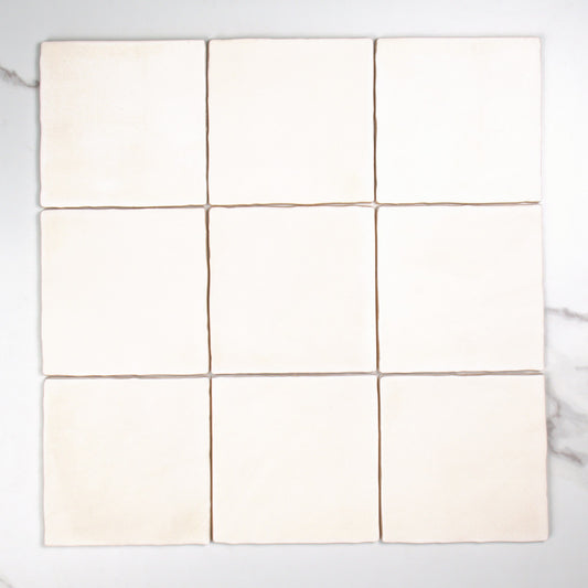 Tabarca Blanco Matt 150x150mm top view