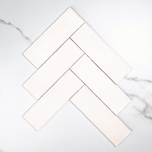Tabarca Blanco Matt 75x230mm top view