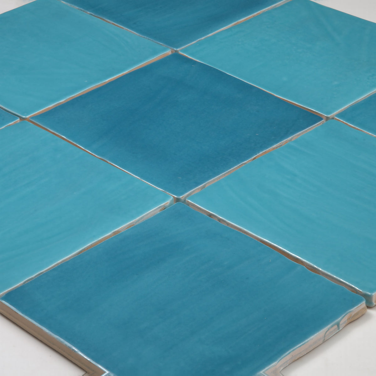 Tabarca Cielo Gloss 150x150mm angle view