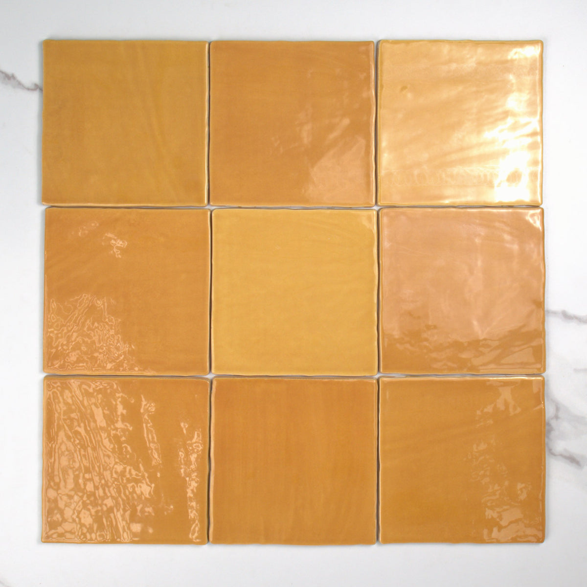 Tabarca Miel Gloss 150x150mm top view