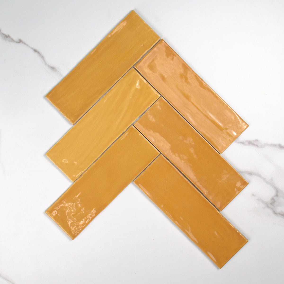 Tabarca Miel Gloss 75x230mm top view