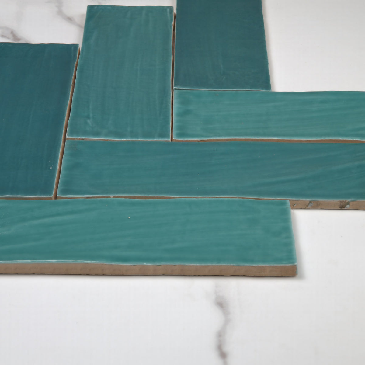 Tabarca Turquesa Gloss 75x230mm angle view