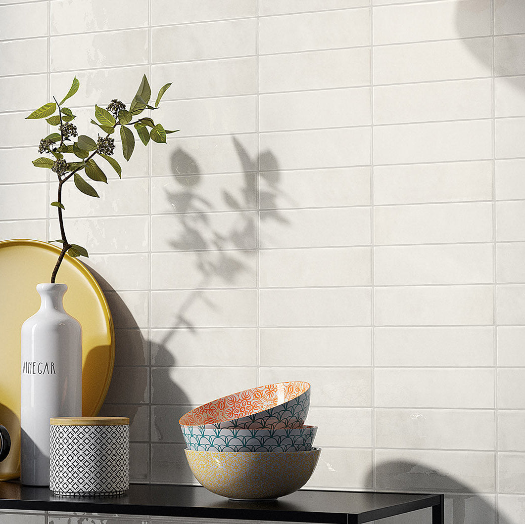 T-Brick Coconut Gloss Subway 52x160mm
