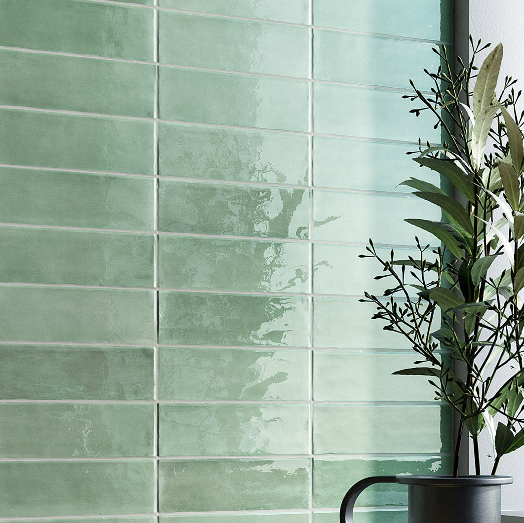 T-Brick Eucalyptus Gloss Subway 52x160mm