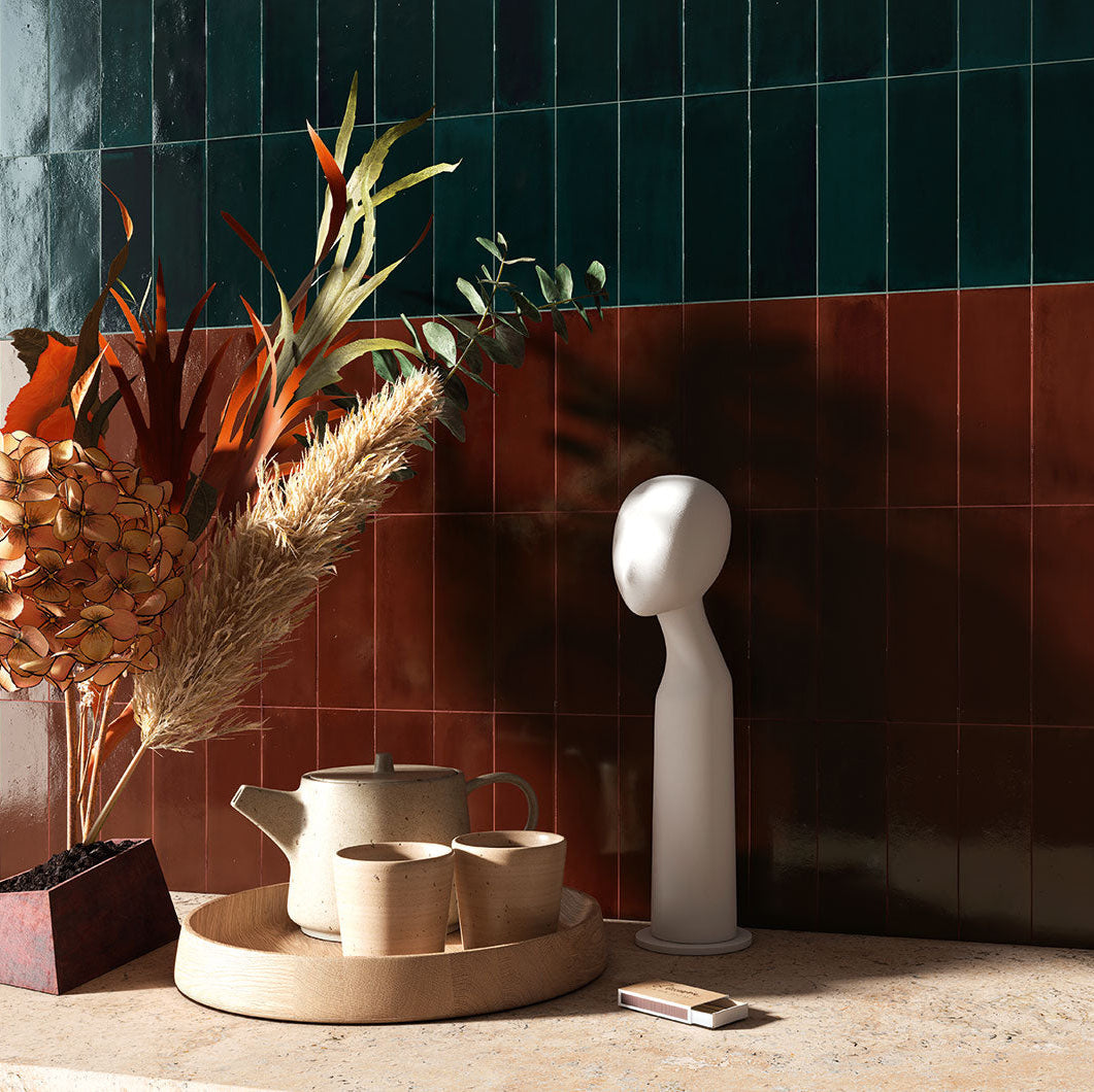 T-Brick Vivid Ruby Gloss Subway 52x160mm