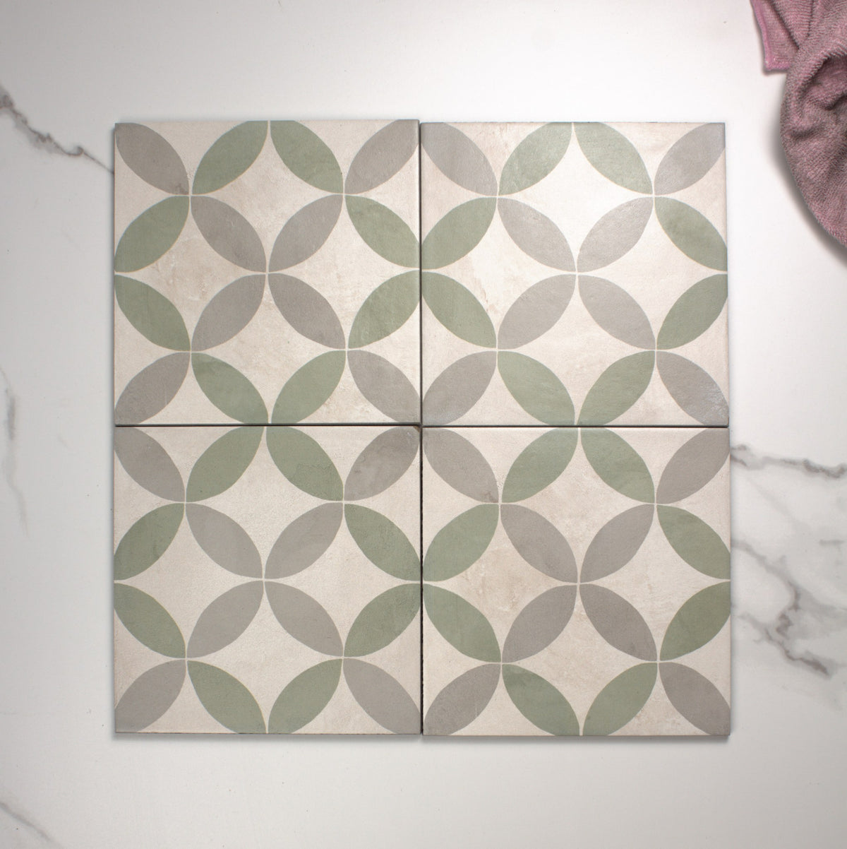 Terra Art Astro Sabbia & Menta 200x200mm top view