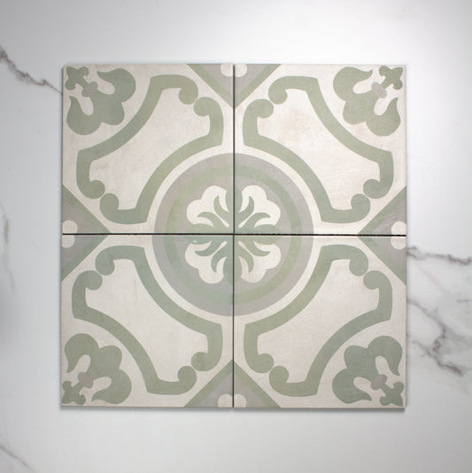 Terra Art Giglio Sabbia & Menta 200x200mm top view