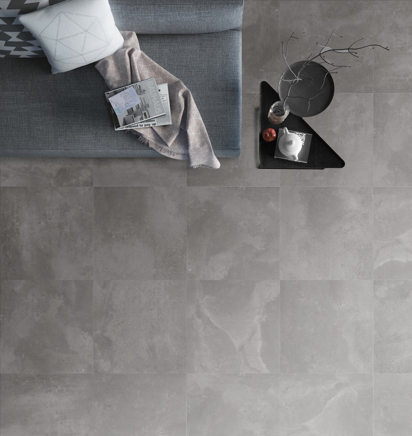 Thor Grey Matt 300x300mm lifestyle