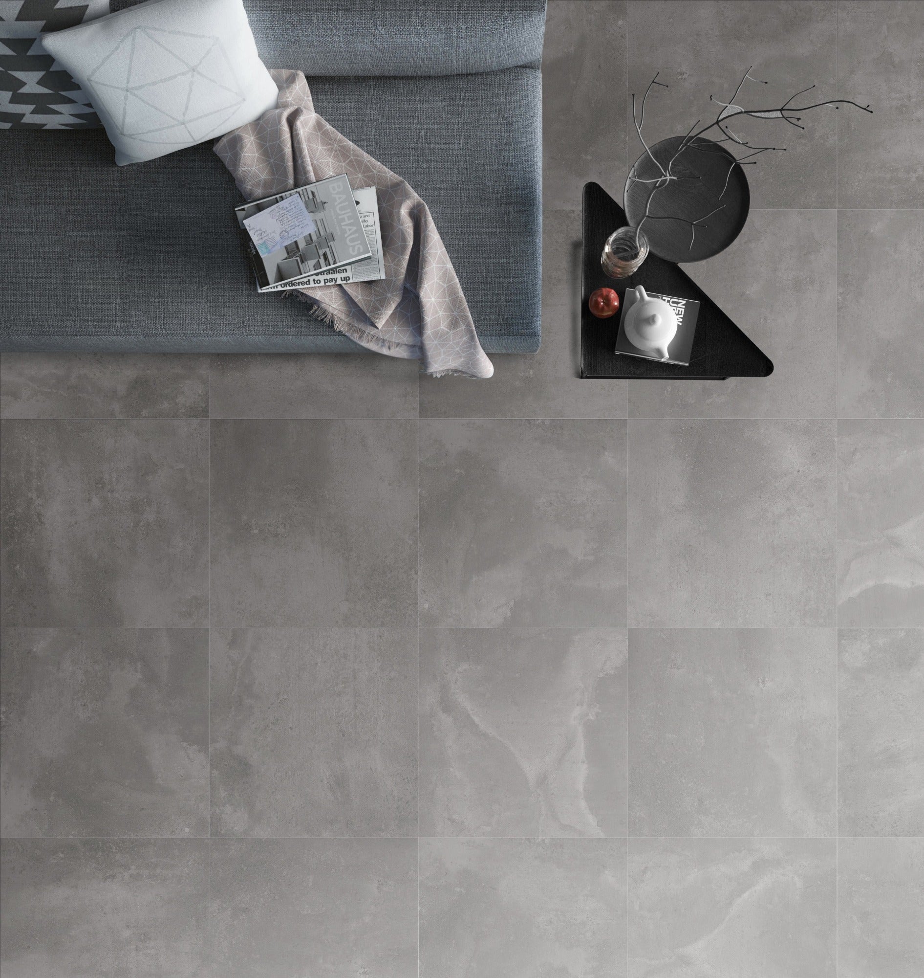 Thor Grey Matt 450x450mm lifestyle