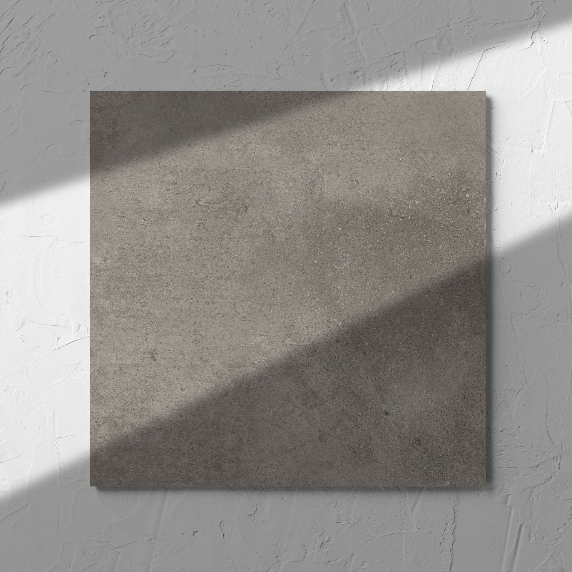 Thor Mushroom Matt 300x300mm tile in soft natural window light, showing the matt surface