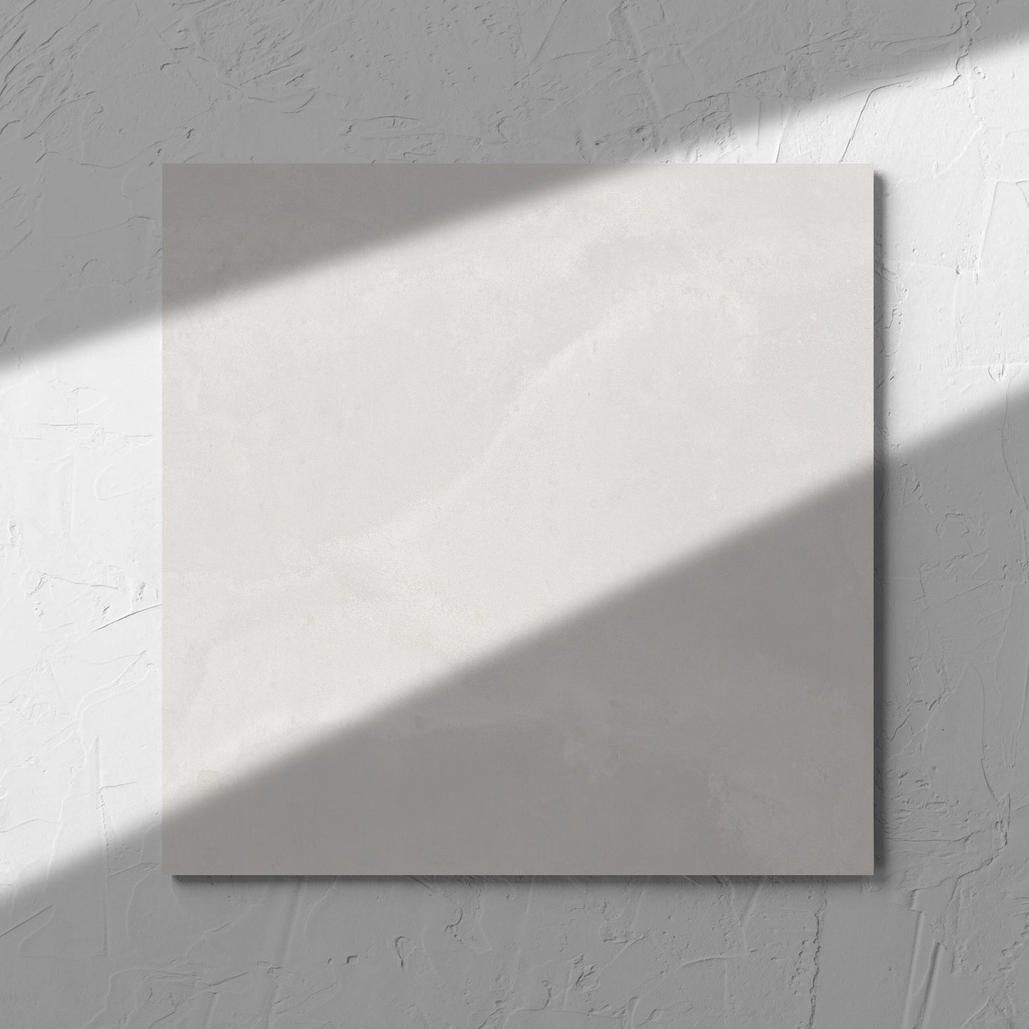 Thor White Matt 300x300mm tile in soft natural window light, showing the matt surface