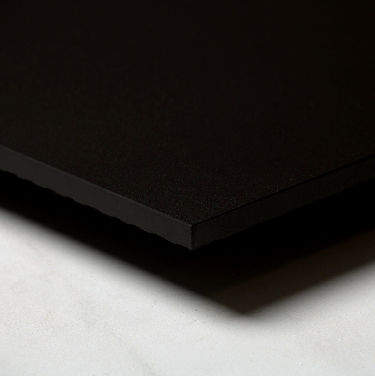 unicolour black matt 300x300mm angle view