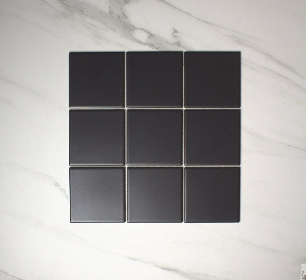 vitra anthracite matt mosaic 100x100mm top view
