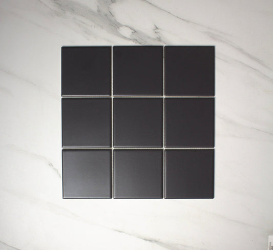 vitra anthracite matt mosaic 100x100mm top view