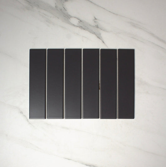 vitra anthracite matt mosaic 50x200mm top view