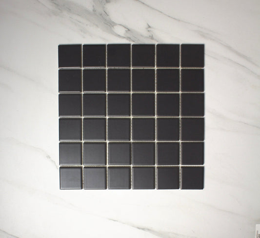 vitra anthracite matt mosaic 50x50mm top view