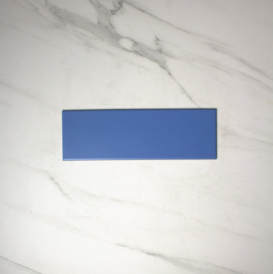 vitra azure blue matt 100x300mm top view