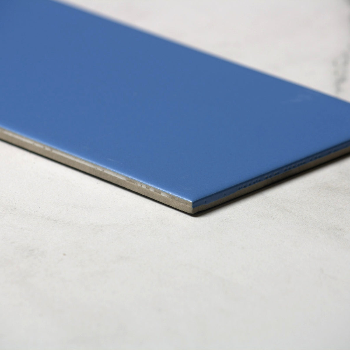 vitra azure blue matt 100x300mm angle view