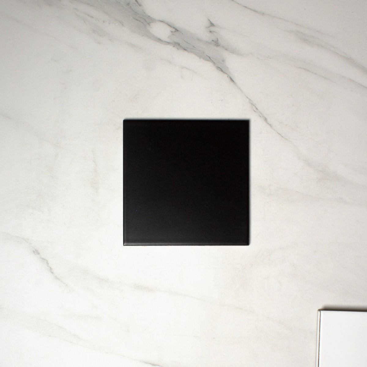 vitra black matt 150x150mm top view