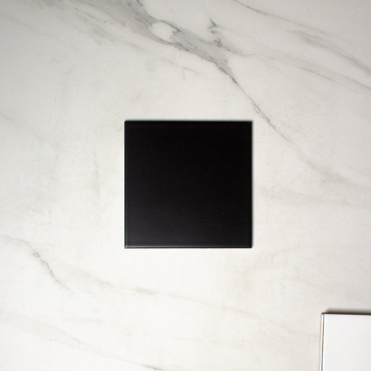 vitra black matt 150x150mm top view