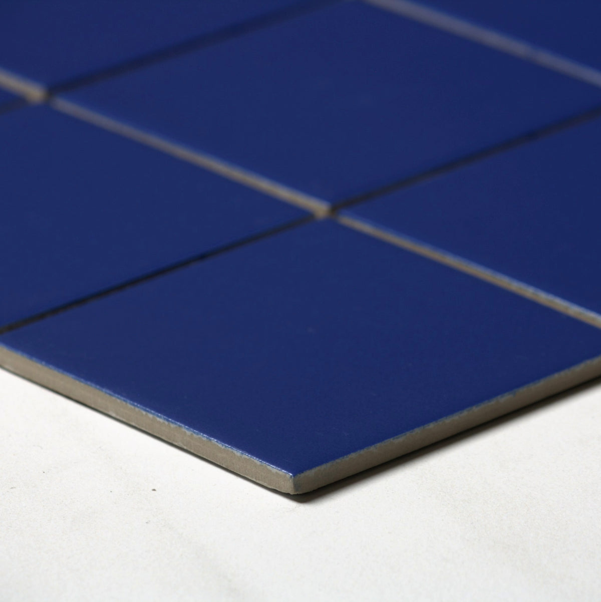vitra cobalt blue matt mosaic 100x100mm angle view