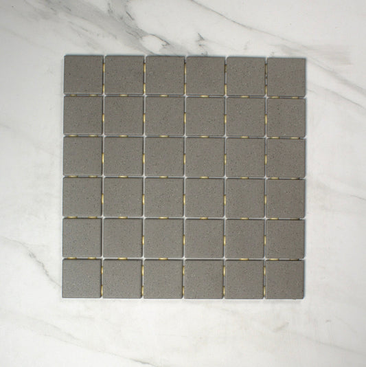 vitra colour dot grey matt r10b mosaic 50x50mm top view