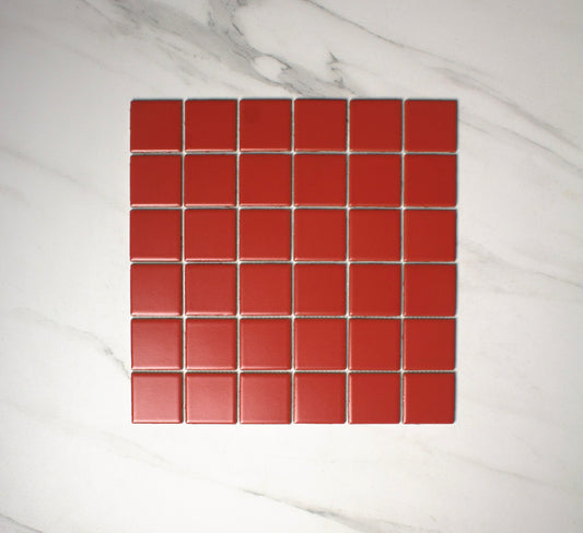 vitra coral matt mosaic 50x50mm top view