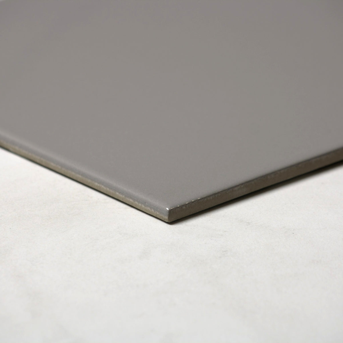 vitra dark grey gloss 200x200mm angle view