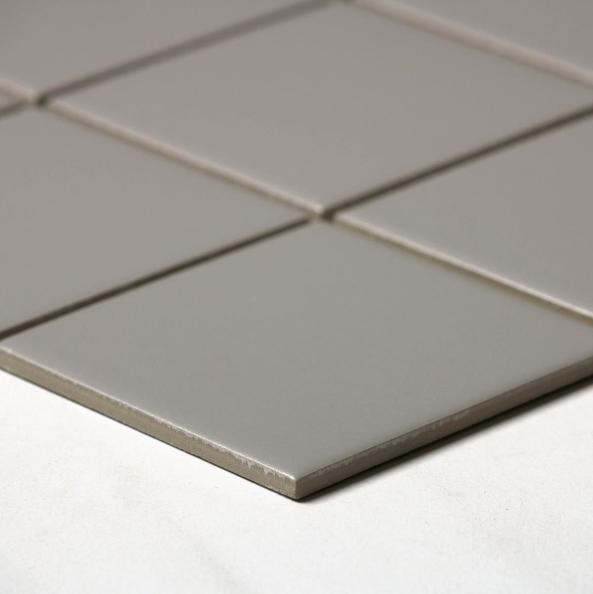 vitra dark grey matt mosaic 100x100mm angle view