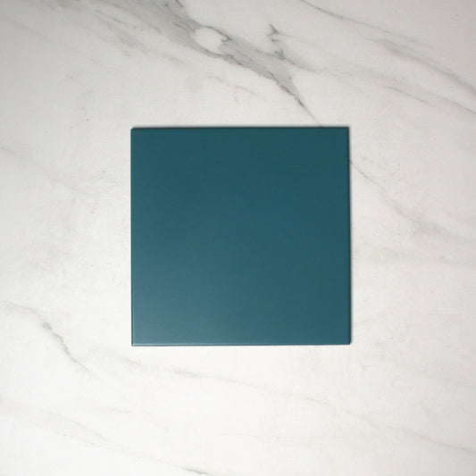 vitra dark turquoise matt 200x200mm top view