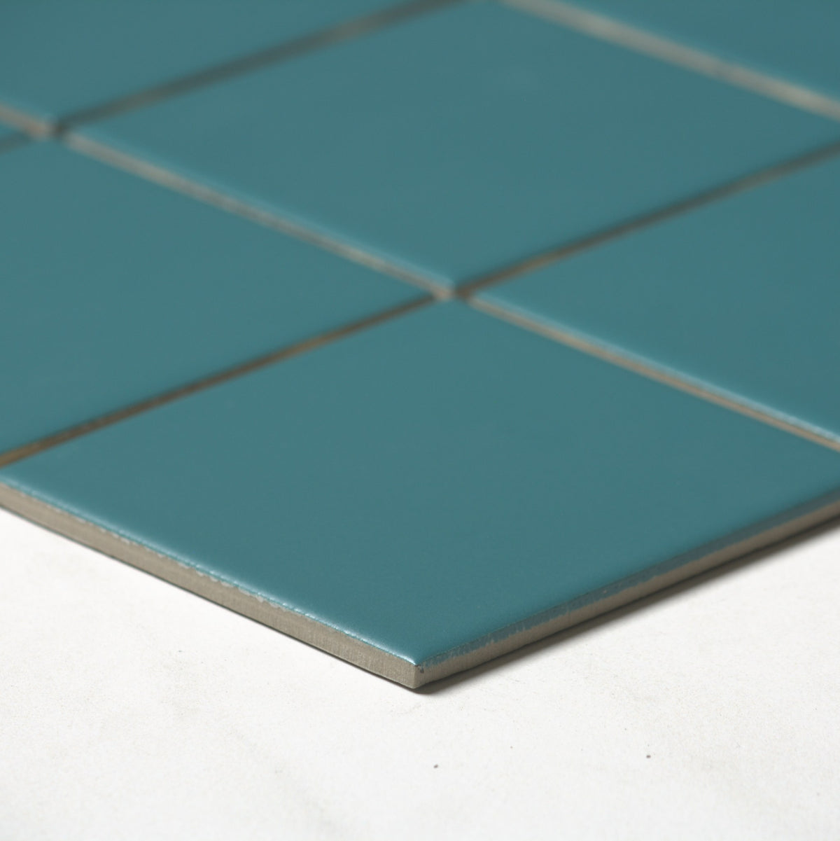 VitrA Dark Turquoise Matt Mosaic 100x100mm angle view