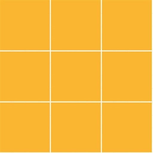 VitrA Dark Yellow Gloss Mosaic 100x100mm mesh sheet