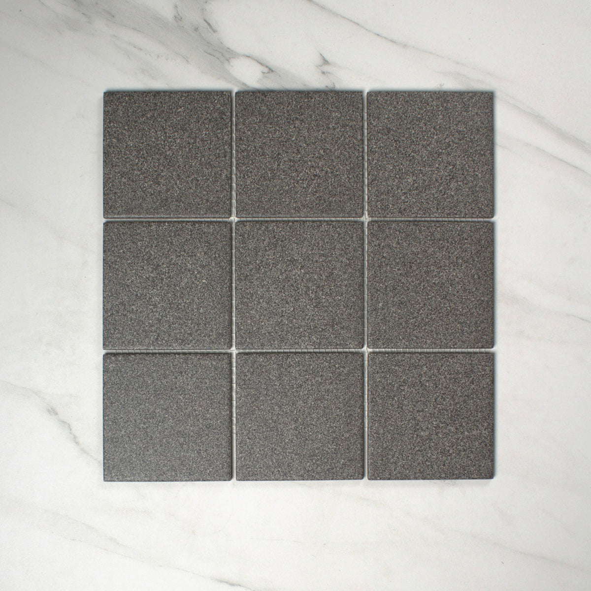 vitra dotti dark grey matt r10b mosaic 100x100mm top view