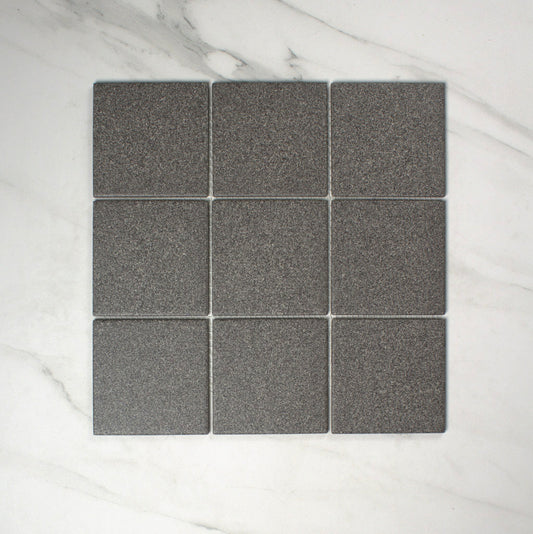 vitra dotti dark grey matt r10b mosaic 100x100mm top view